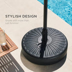 Best Choice Products Fillable Umbrella Base Stand Round Sunburst Plastic Patio Umbrella Base Stand, Pole Holder for Outdoor, Lawn w/ 55lbs Weight Capacity, Adjustment Knob