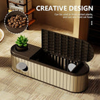 DRATO Outdoor Storage Box, Resin Deck Storage Box Waterproof Patio Storage Box for Indoor & Outdoor Use