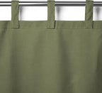 Elrene Home Fashions Matine Weatherproof Tab-Top Indoor/Outdoor Solid Color Curtain Panel for Porch, Pergola, Patio, Deck, 52”W x 95”L, Green (Pack of 3)