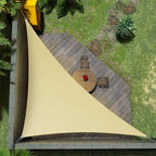 Amgo Custom Size 10' x 18' x 20.6' Beige Right Triangle Sun Shade Sail UPF50+ AGTAPRT12, Order to Make Canopy Awning, 95% UV Blockage, Water & Air Permeable, Commercial Standard (We Customize)