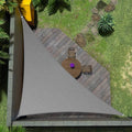 Amgo Custom Size 10' x 12' x 15.6' Grey Right Triangle Sun Shade Sail Order to Make Canopy Awning UPF50+ AGSLT, 95% UV Blockage, Water & Air Permeable, 200GSM Commercial Standard (We Customize)