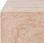 Christopher Knight Home Jorine 43.5" Outdoor Rectangular Coffee Table, Lightweight Concrete Coffee Table, Natural Texture Side Footstool, Spacious Tabletop Display, No Assembly Required, Natural