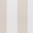 Sun Zero Valencia Cabana Stripe Indoor/Outdoor UV Protectant Energy Efficient Grommet Curtain Panel Pair, 54" x 84", Khaki, 2 piece set