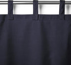 Elrene Home Fashions Matine Weatherproof Tab-Top Indoor/Outdoor Solid Color Curtain Panel for Porch, Pergola, Patio, Deck, 52”W x 84”L, Blue (Pack of 2)