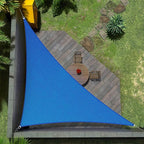 Amgo Custom Size 14' x 22' x 26.1' Blue Right Triangle Sun Shade Sail UPF50+ AGTAPRT12, Order to Make Canopy Awning, 95% UV Blockage, Water & Air Permeable, Commercial Standard (We Customize)
