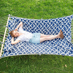 SUNCREAT Hammocks Replacement Hammock for Stand, 475 lbs Capacity, Two Person Backyard Hammock with Pad for Outside, Dark Gray Pattern
