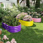 Galvanized Metal Planter Raised Garden Bed Kit for Gardening Outdoor，6x3x2ft Planter Grow Garden Box Raised Flower Bed，Long Vegetable Clearance Herb Raised Garden Beds For Container Gardening