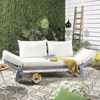 Safavieh PAT6745A Outdoor Collection Tandra Grey Modern Contemporary Daybed Day Bed