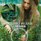 Plant Clips 40 Piece Green Gentle Gardening Plant & Flower Lever Loop Gripper Clips, Tool for Supporting or Straightening Plant Stems, Stalks, and Vines, Garden Clips, by RamPro