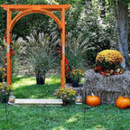 Yaheetech 85in Wooden Garden Trellis Horticulture Garden Arch Arbor for Climbing Planting Plant Stand in Garden Yard Outdoor, Brown